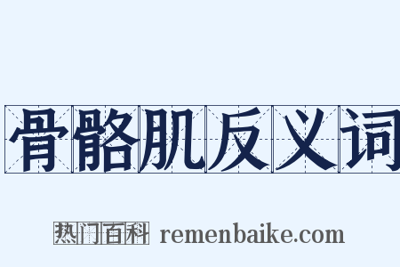 骨骼肌反义词是什么意思的图片